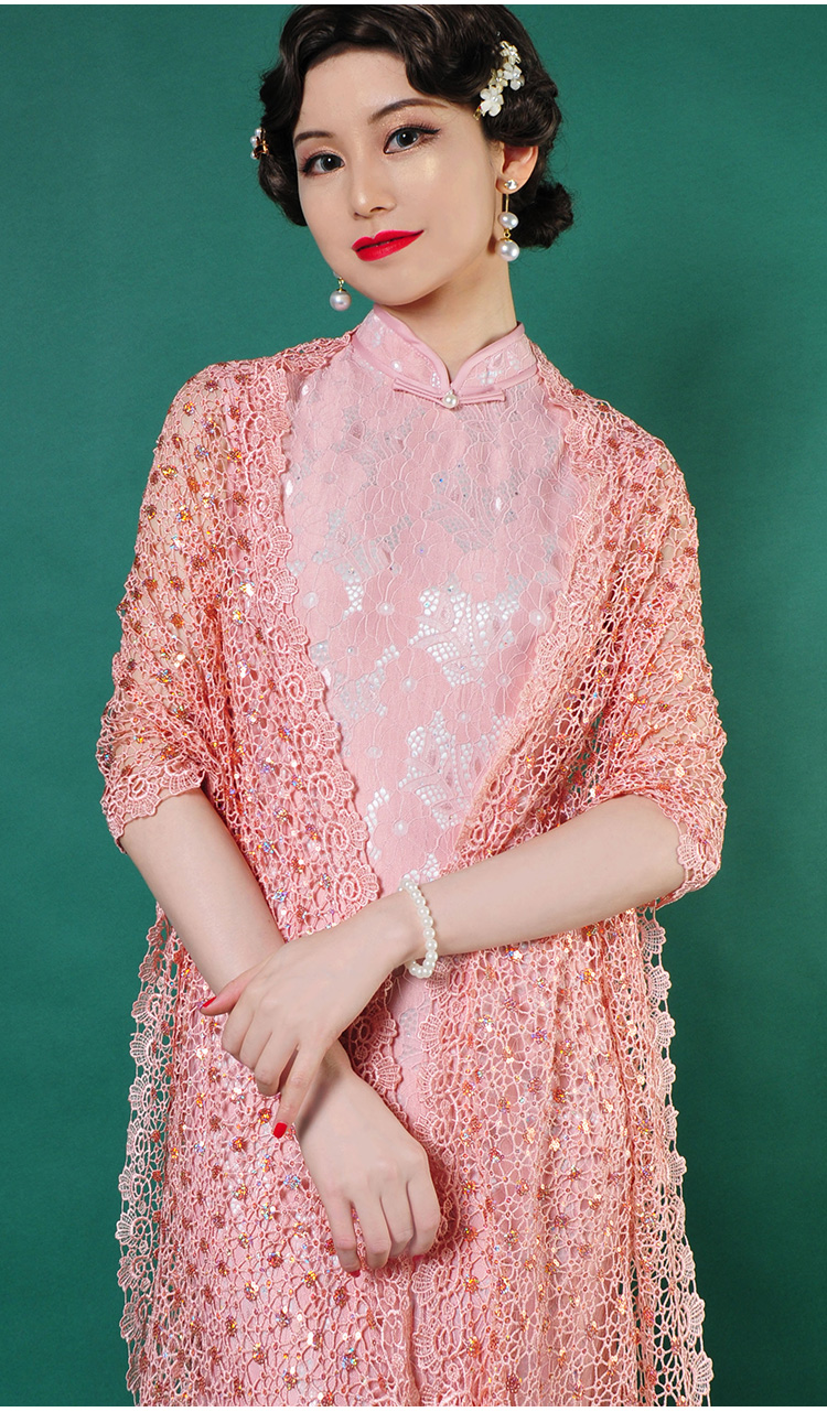 恒佩 喜婆婆旗袍披肩春秋高端配的外搭款高贵小外披妈妈日常婚宴春夏