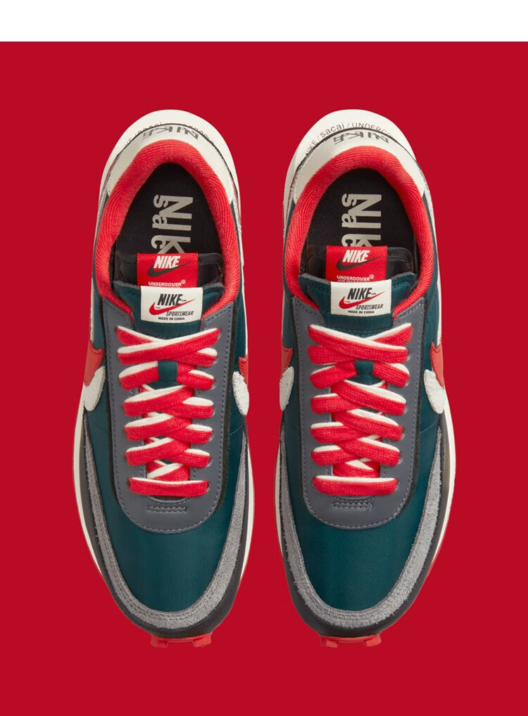 耐克(nike)sacai冠希三方联名解构灰白藤原浩闪电男鞋童女鞋跑步鞋