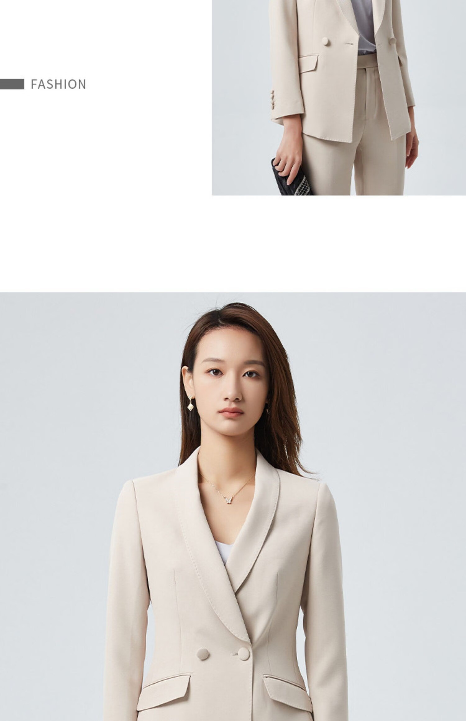 罗蒙高端职业套装女干练气质女装西装正装西服ol通勤职场高定轻奢 51