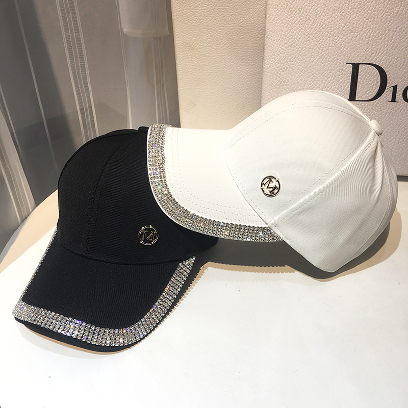 专柜潮牌高端品牌法国定制金晨明星同款帽子女夏季时尚棒球帽白色标