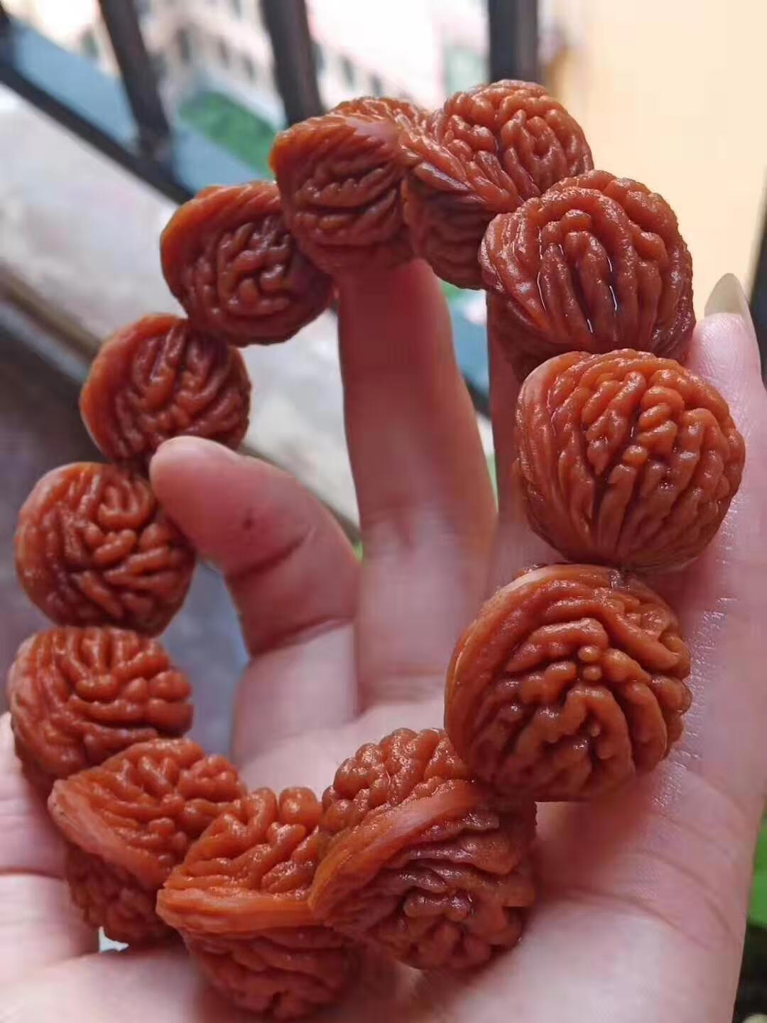 【网红款】矮桩刺龙纹精品刺龙纹桃核霸王龙桃胡手串深纹刺龙纹核桃串