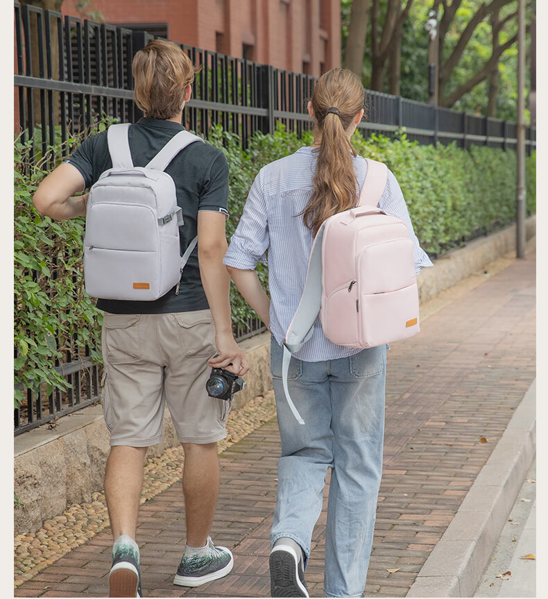Pulewei Camera Bag, Double Shoulder Handheld Photography Bag, Casual Backpack for Women, Outdoor DSLR Camera Backpack for Men And Women, Suitable for Sony, Nikon, Cano 11