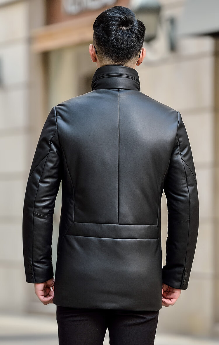 黑色 皮羽绒服 m【图片 价格 品牌 报价】