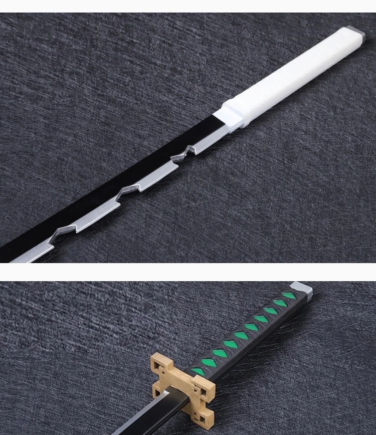 刃日轮刀不锈钢我妻善逸灶门炭治郎蝴蝶忍虫柱日轮刀大号一米以上模型
