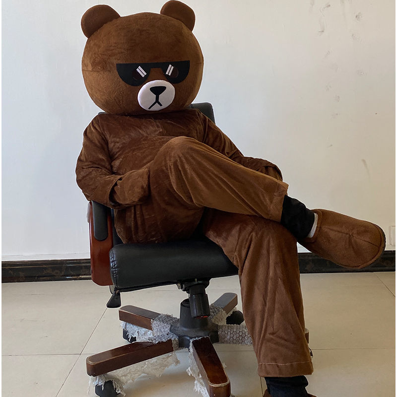 熊本熊卡通人偶服装抖音网红熊行走表演玩偶道具服来图定制皮卡丘身高