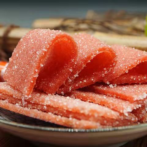 特产雪花山楂片酸甜零食冰糖雪花片休闲办公零食雪花方片袋装100g