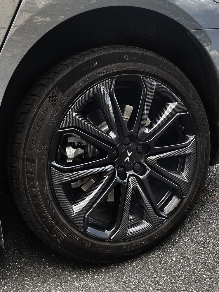 小鹏p7轮毂盖装饰19寸车轮保护罩黑化防锈防腐蚀改装汽车用品配件 p7