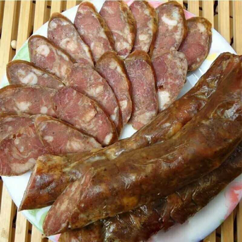 山东特产莱芜口镇香肠猪肉灌肠风干肠腊肠五香味熟食150-250g即食