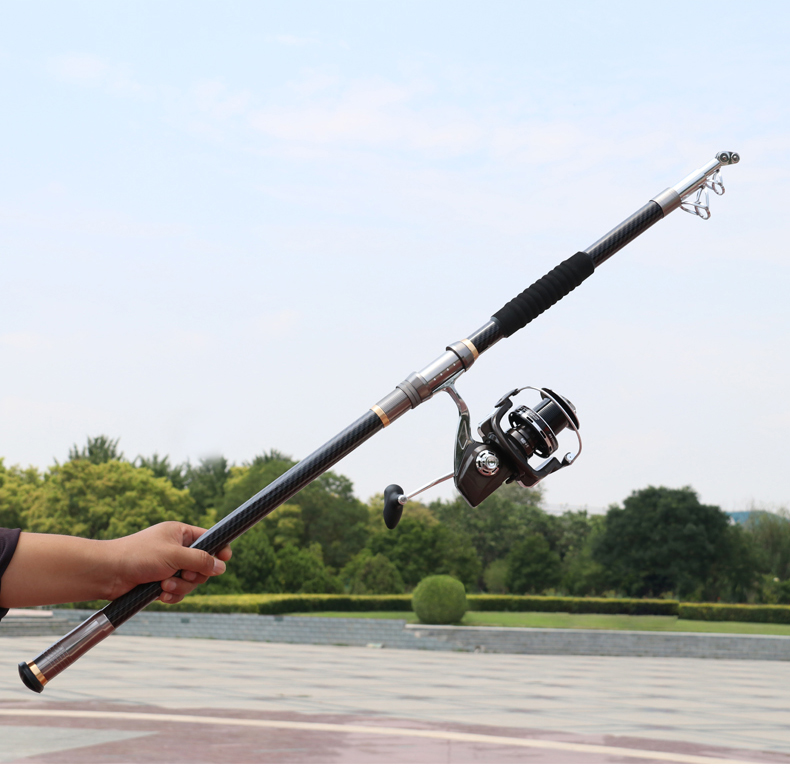 锚鱼竿锚杆碳素长节超硬超轻远投专用巨物套装全套可视矛鱼杆神器 4.