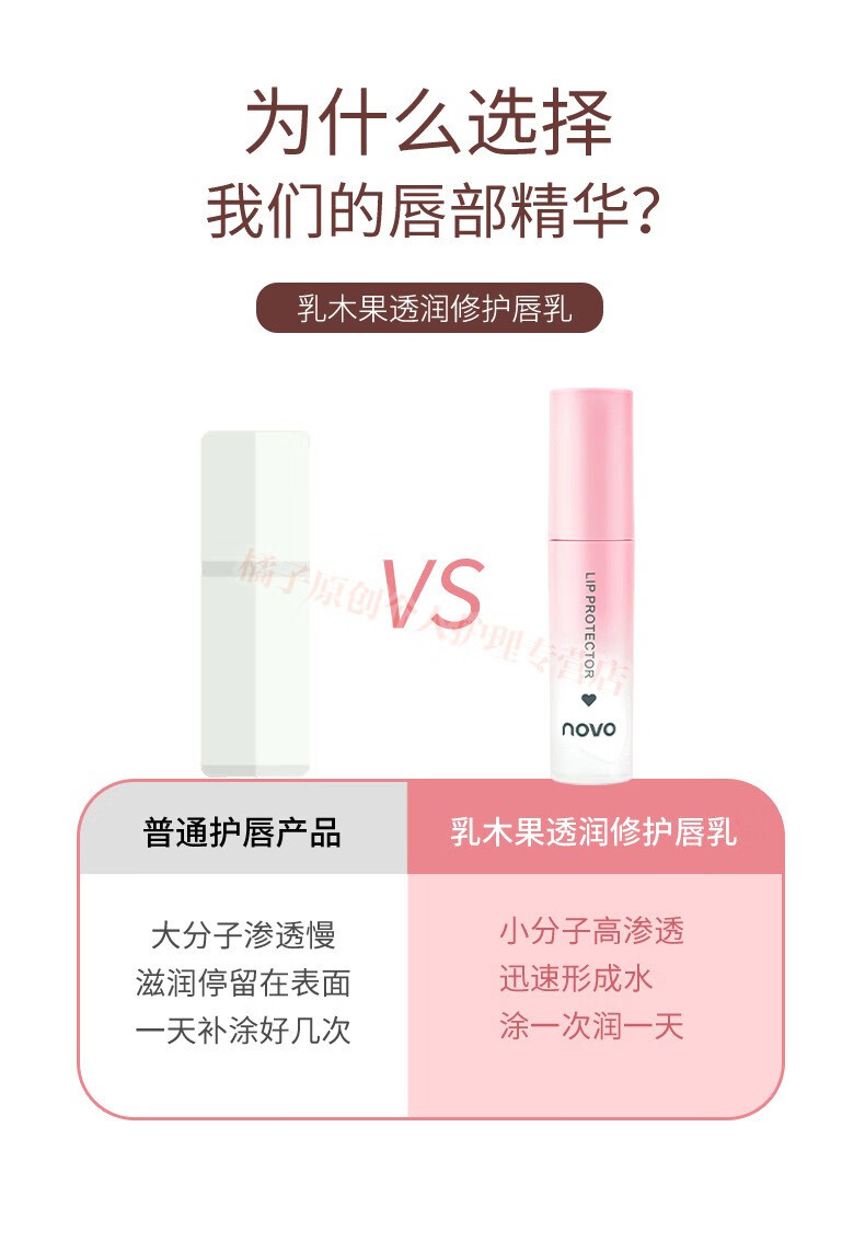 NOVO唇乳滋养唇膏女保湿补水无色唇膜润唇膏女学生嘴唇防干裂脱皮去死皮护唇油唇部护理润唇油淡化唇纹 01#白桃乌龙唇乳+02#牛油果唇乳