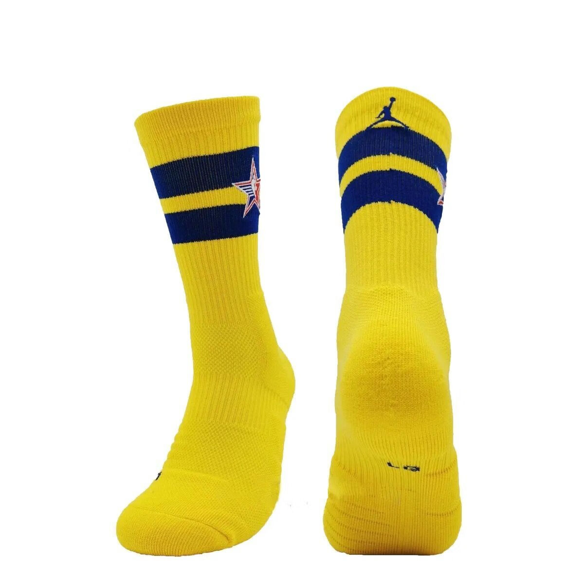 雅旗依nba飞人篮球袜全明星精英球队aj毛巾底运动休闲中长筒加厚球员