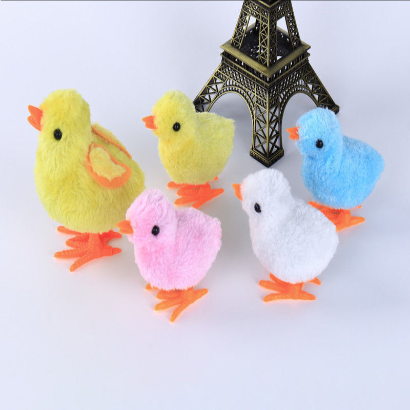 可爱仿真小鸡跳跳会跑的发条玩具儿童男女宝宝小孩上链迷你小玩具套餐