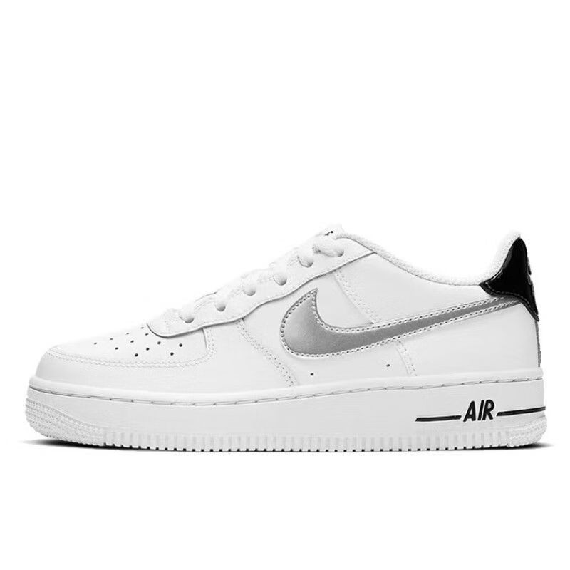 【官方旗舰店】纯原空军一号白黑勾男鞋小权志龙黑白勾低帮女鞋奶咖