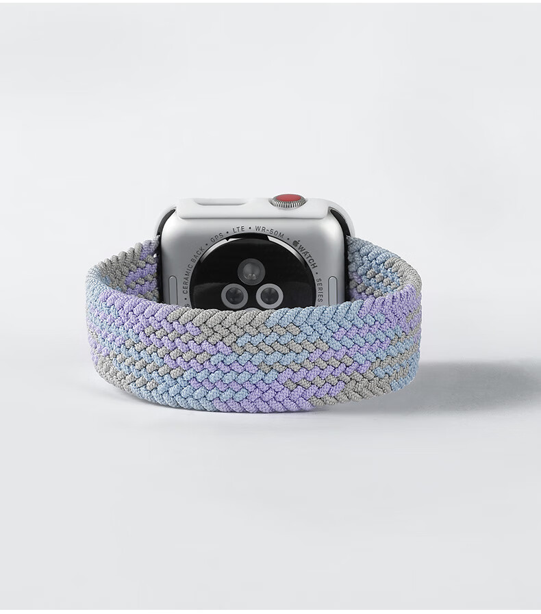 适用苹果手表表带单圈尼龙iwatch65表链applewatch43替换带se运动腕带