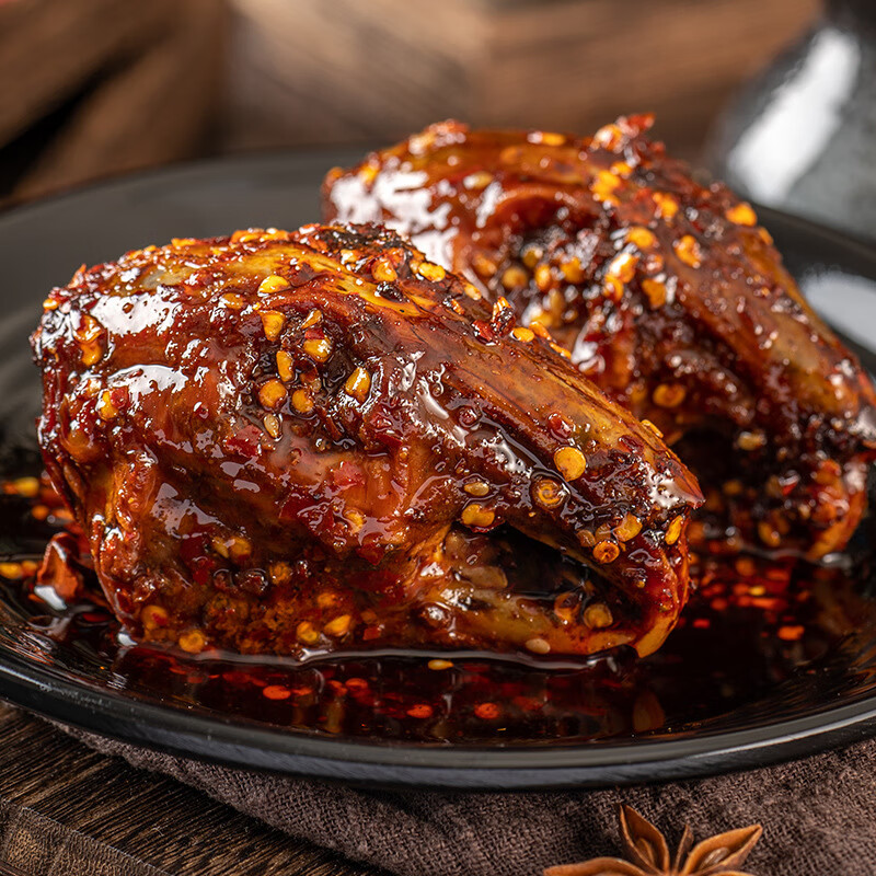 盐帮小鲜冷吃兔头4个装四川特色麻辣兔头香辣兔头2袋4个装