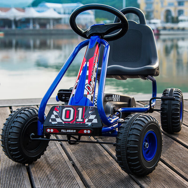 迪士尼小孩子好宝宝玩的卡丁车儿童电动车四轮脚踏车3-10岁男女童车