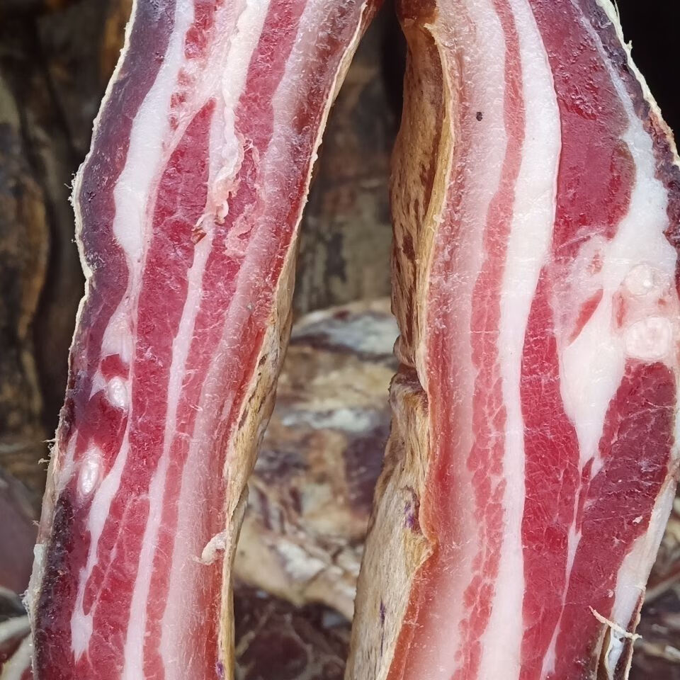 云南陈香老腊肉五花肉云南土猪瘦腊肉农家自制风干肉腊排骨 3斤(风干