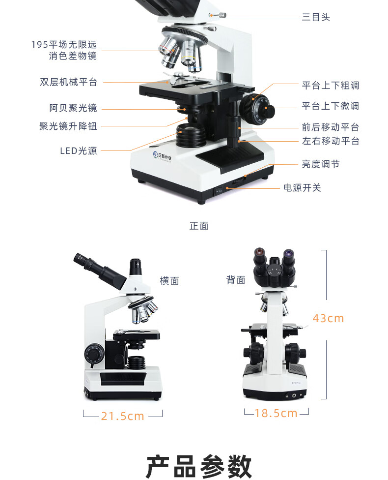 显微镜结构示意图图片