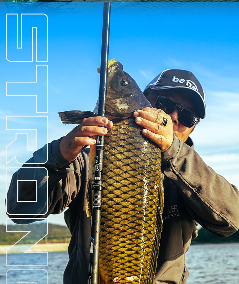 创威夜影鱼竿超轻超硬手杆28调碳素台钓竿新品鲢鳙钓鱼竿渔具正品36米