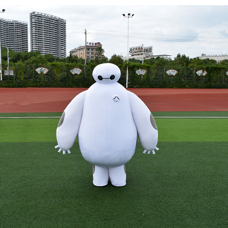 商城宣传 玩偶服装道具服大白卡通人偶机器人行走表演人物道具头套衣