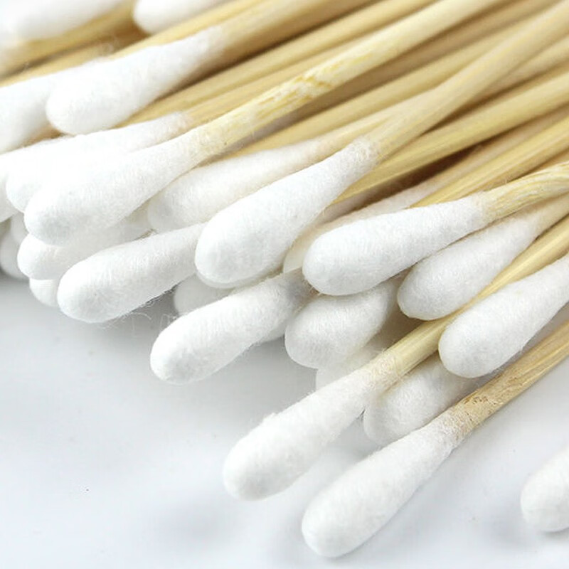 朝伊康医用棉签10cm50支单头一次性医用大头棉签棉棒塑封装便携1盒装