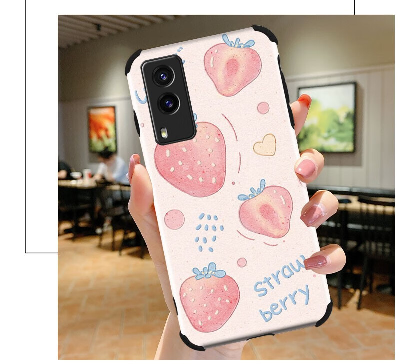 韩菲琪 vivo y71t手机壳y71t手机套v2102a保护壳蚕丝纹卡通男女情侣