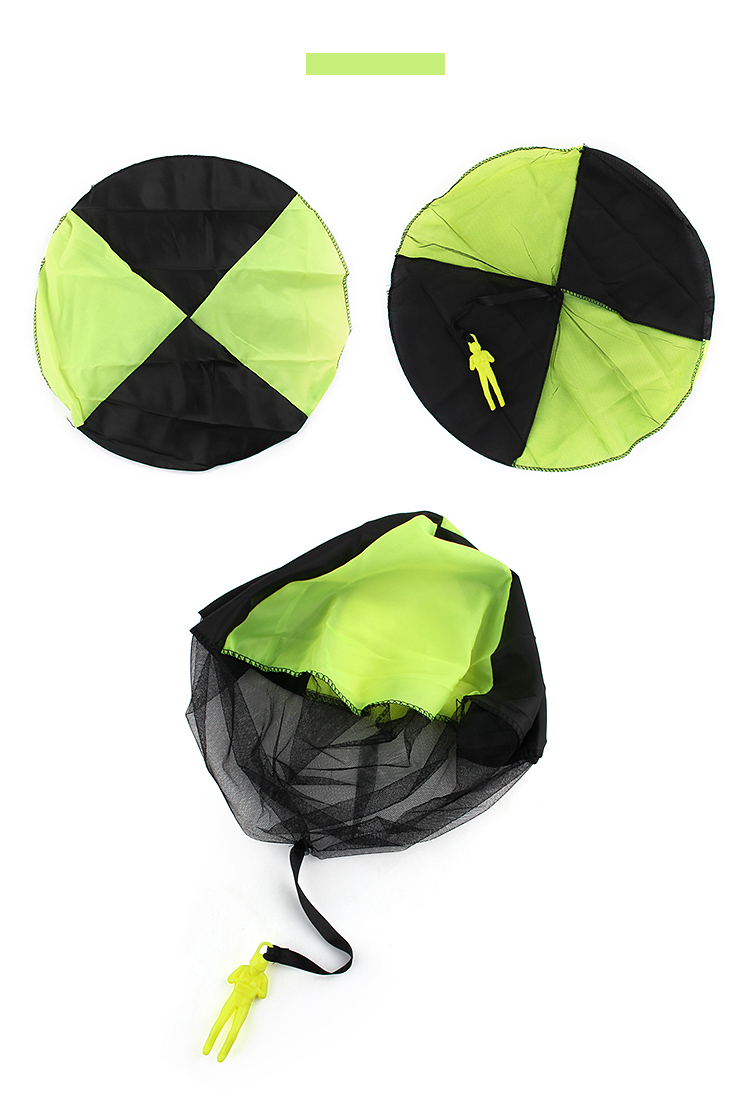 儿童手抛降落伞小人幼儿园户外空投空降迷你小型吃鸡手工游戏玩具蓝色