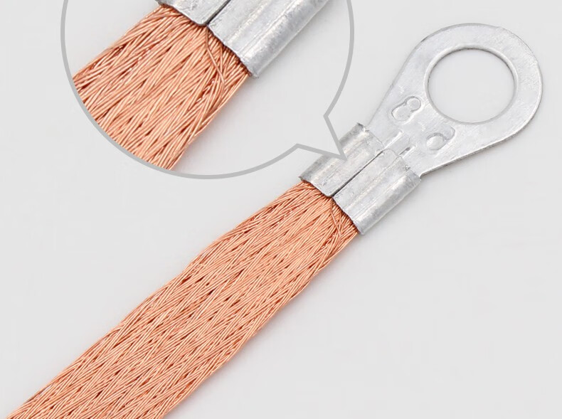 卷冉桥架接地线铜编织带铜扁线电箱门跨接连接线软铜线地线铜包铝材质