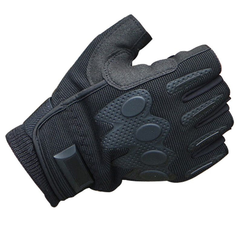 07a战术手套 全指训练手套 户外骑行锻炼耐磨手套中号 全指黑色 大号