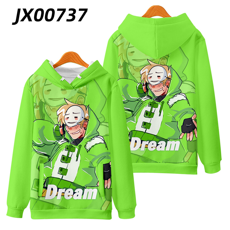 简顾我的世界dream卫衣男dreamwastaken游戏周边宽松大码连帽外套休闲