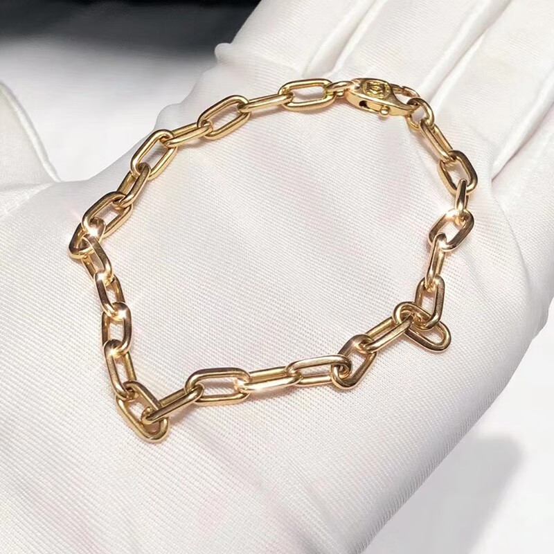 【二手99新】卡地亚手链男士 斯巴达黄金手链 二手奢侈品饰品 链长19