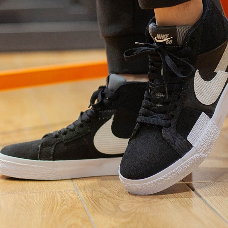 耐克(nike)sb zoom blazer mid开拓者马赛克拼接断勾女鞋休闲鞋板鞋