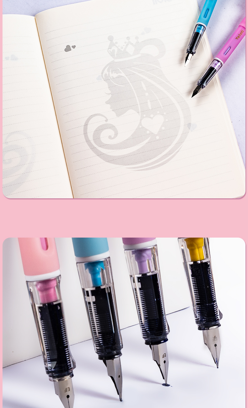 儒善缘 叶罗丽钢笔女生可爱梦幻流沙少女心可替换墨囊小学生摩易擦