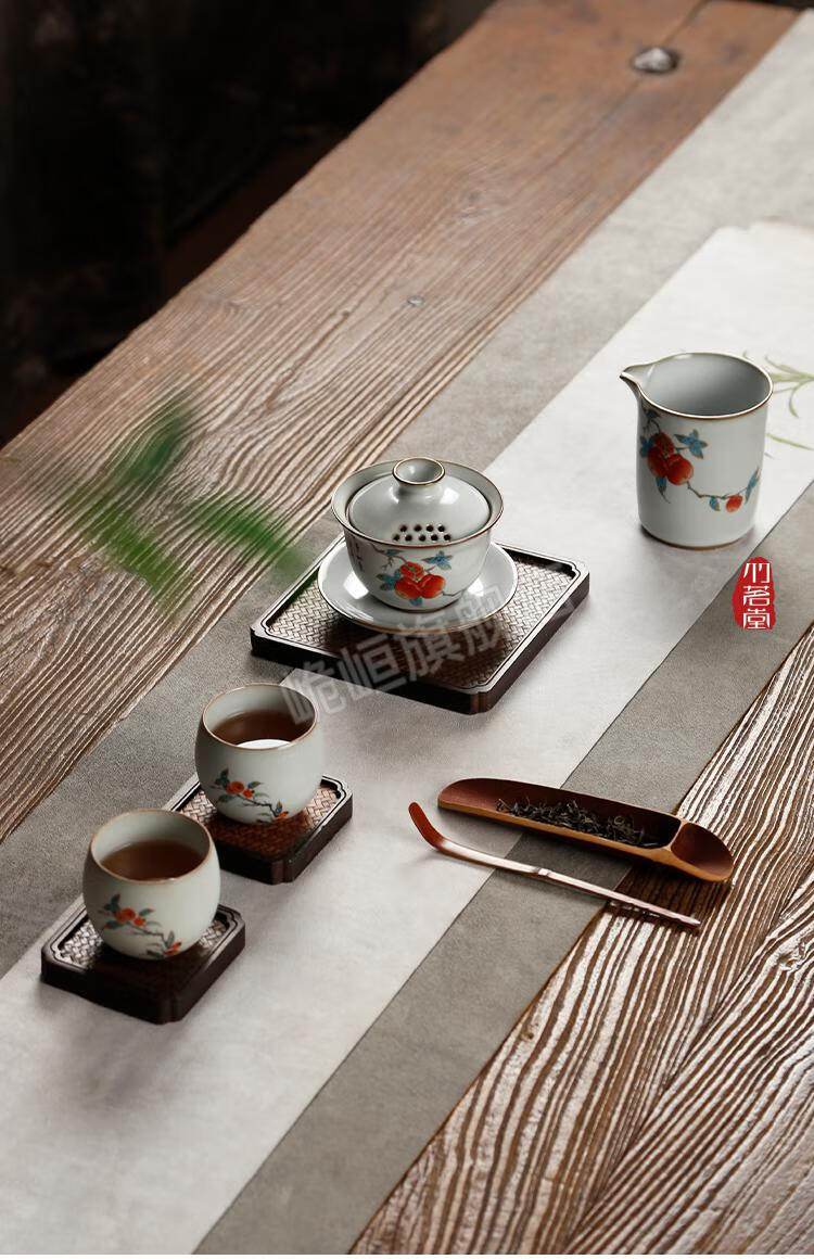 大茶壶陶瓷器大容量 茶壶泡茶器功夫茶具单壶小茶杯套装手抓复古家用