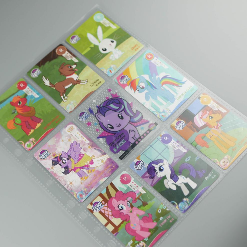 小马宝莉卡册收藏册 大容量卡片册小马宝莉卡牌彩虹包卡片收集册 透明