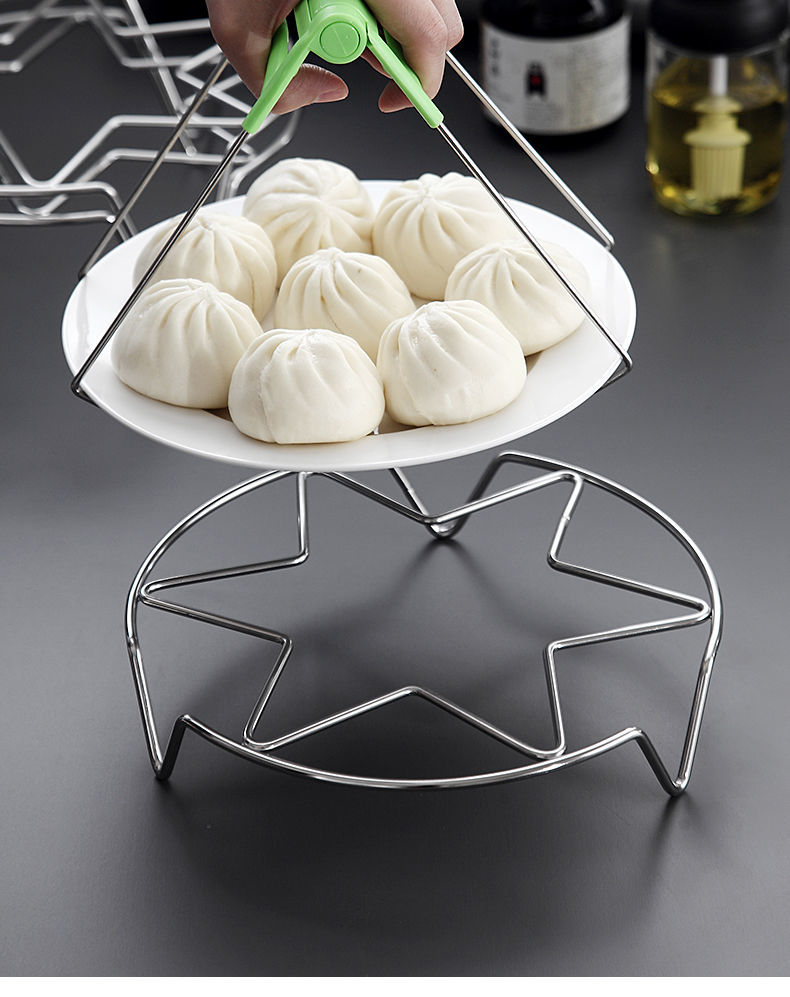 蒸蛋器支架不锈钢蒸架家用电饭锅高压锅内多功能迷小架子高脚隔水蒸菜