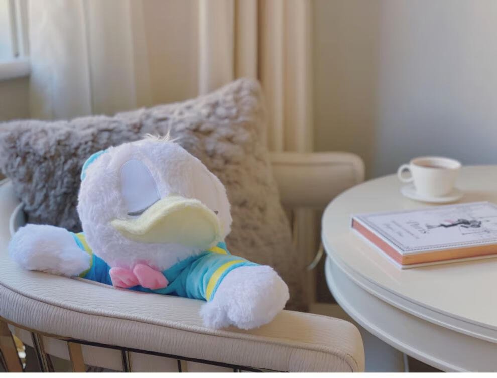 【七夕表白礼物】唐老鸭睡颜趴趴睡姿 唐老鸭毛绒公仔鸭子抱枕玩偶