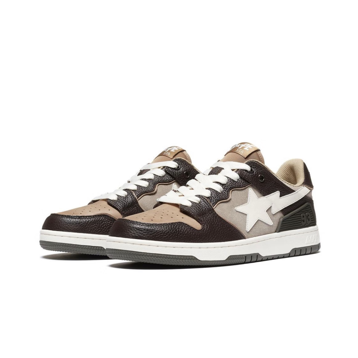 纯原官方bapesta sk8 dunk情侣滑板休闲鞋vibe撞色流星鞋低帮灰鸽子