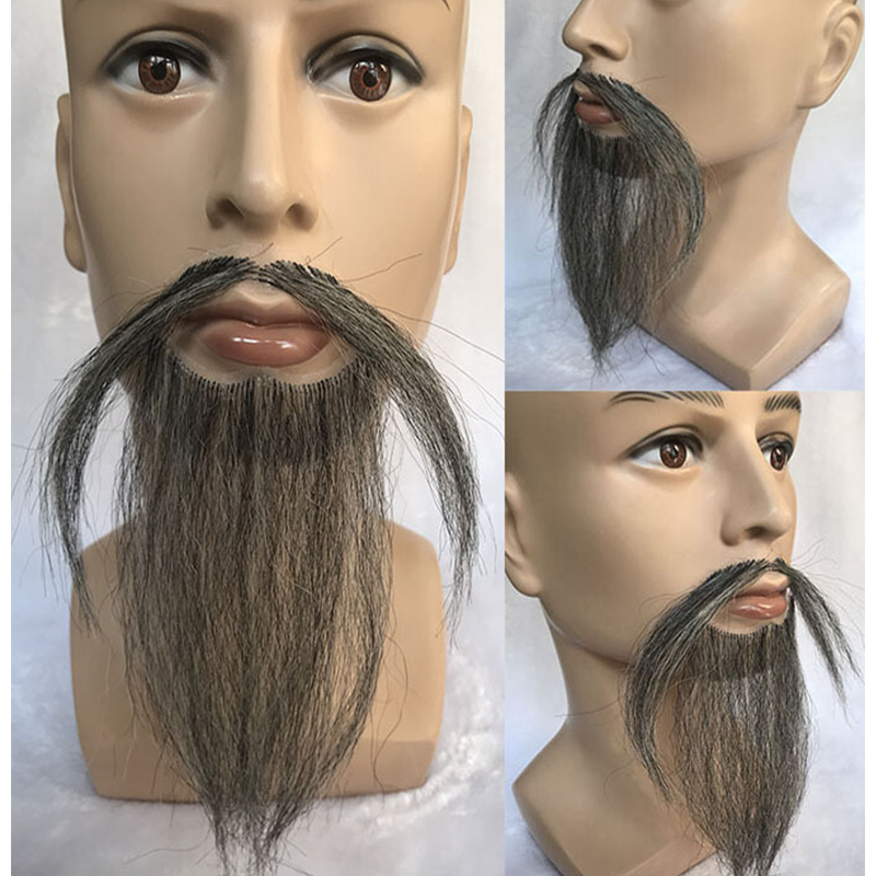 假胡子八字胡仿真胡子大臣胡子影视剧组道具演出用品假胡须黑色款上胡