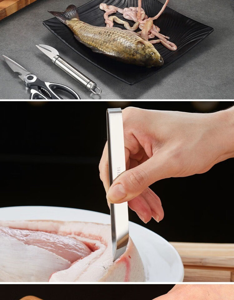多功能鳝鱼刀杀黄鳝刀剖鳝鱼刀不锈钢家禽鸡鸭通肠刀剖鱼刀开翻肠神器
