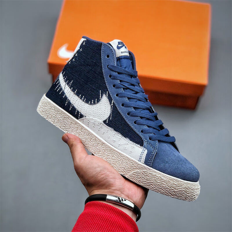 耐克blazer mid 1977 经典开拓者高帮牛仔男女通用运动鞋板鞋高品质