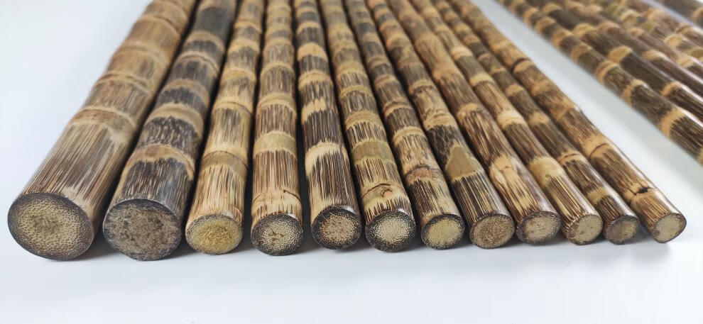 实心竹龙血金丝竹密节手工打磨实心竹棍教鞭杆登山杖手杖拐杖原料武术