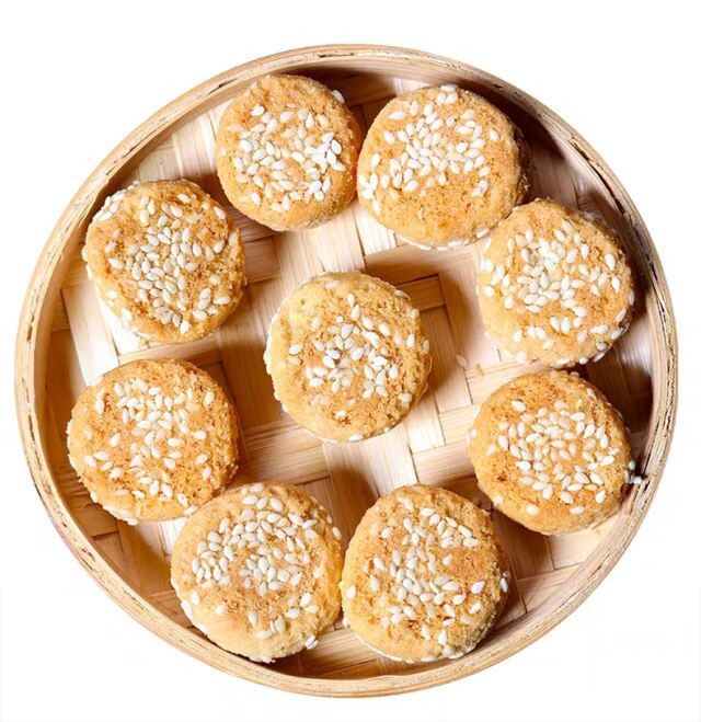 重庆特产荣昌万灵麻饼椒盐古镇麻饼糕点网红饼干零食小吃买2椒盐味450