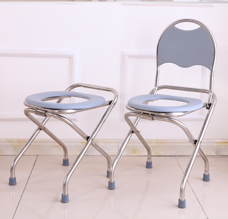 孕妇坐便器不锈钢可折叠防滑坐便椅凳孕妇老人家用蹲厕简易便携式可