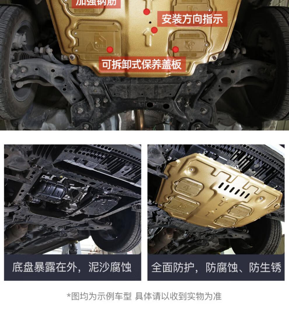 发动机下护板原厂车身底盘护板装甲2021 21款crv混动专用塑钢(非金属)