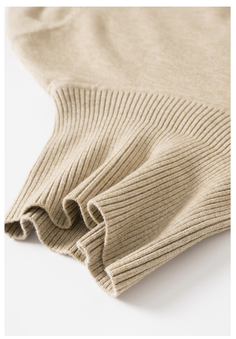 MARKLESS Men's Sweater, Autumn And Winter Warm Turtleneck Knit Pullover, Casual Inner Layer Base Shirt, 0710 Wheat Yellow, L 24