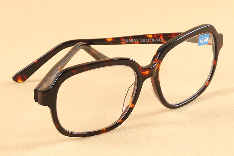 jedmviss 水晶石头老花镜天然男女东海纯高清超轻高端平光眼镜 圆形