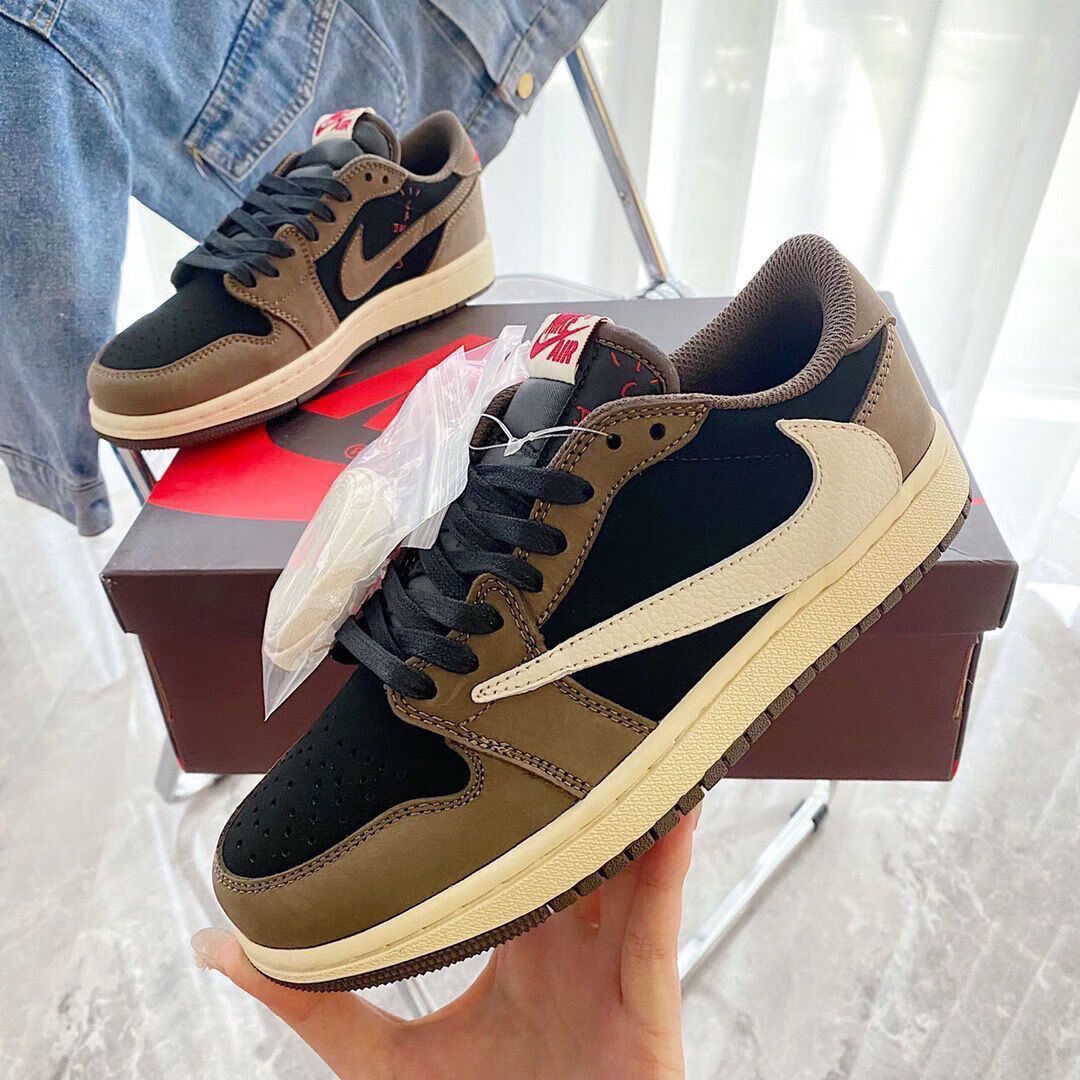 耐克aj1闪电倒钩低帮复古板鞋男女同款ts藤原浩三方联名休闲鞋篮球鞋