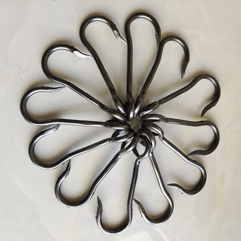 钢钩子s铁挂钩挑水扁担钩子园林五金工具吊钩铁钩起重钩子拉钩 铁钩一