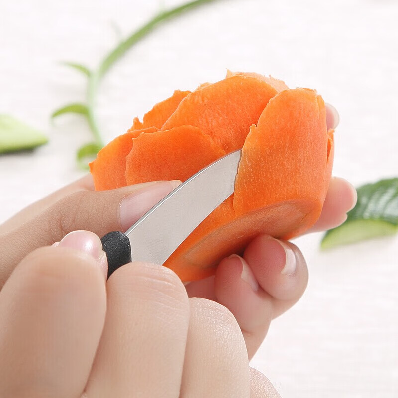 维氏victorinox水果刀多功能雕刻刀雕花刀柚子皮橙皮削皮刀切割刀黑色